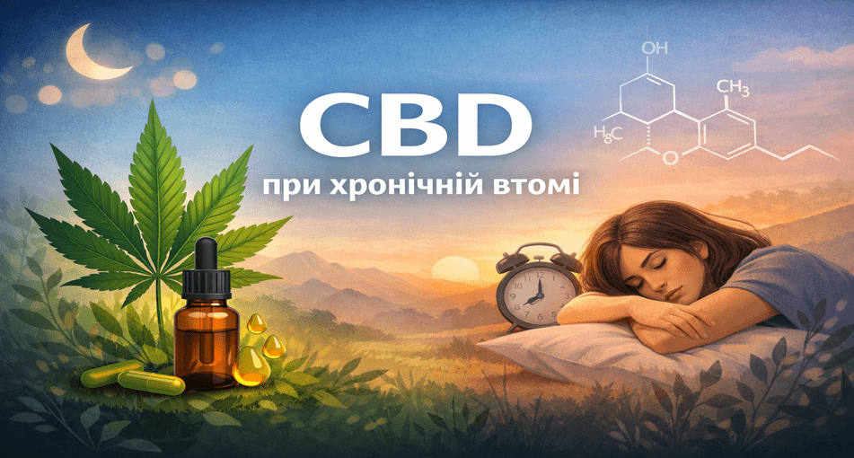 ЯК CBD ДОПОМАГАЄ ПРИ СИНДРОМІ ХРОНІЧНОЇ ВТОМИ