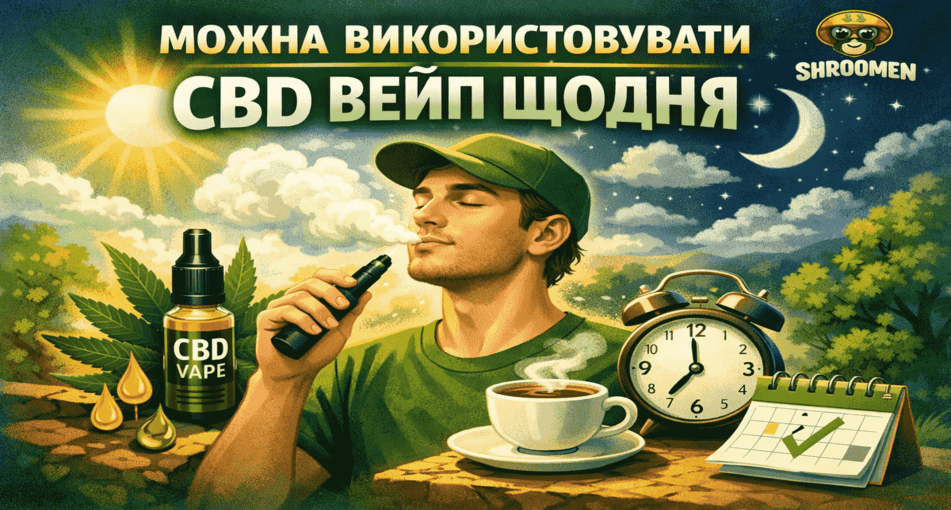 CBD ВЕЙП ДЛЯ ЩОДЕННОГО ВИКОРИСТАННЯ