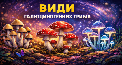 ВИДИ ЧАРІВНИХ ГРИБІВ