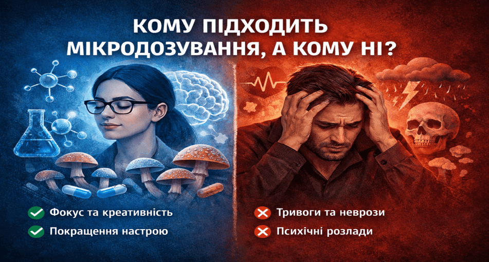 МІКРОДОЗУВАННЯ ПСИХОДЕЛІКІВ: ПОТЕНЦІЙНІ ЕФЕКТИ ТА ПРИЧИНИ ІНТЕРЕСУ