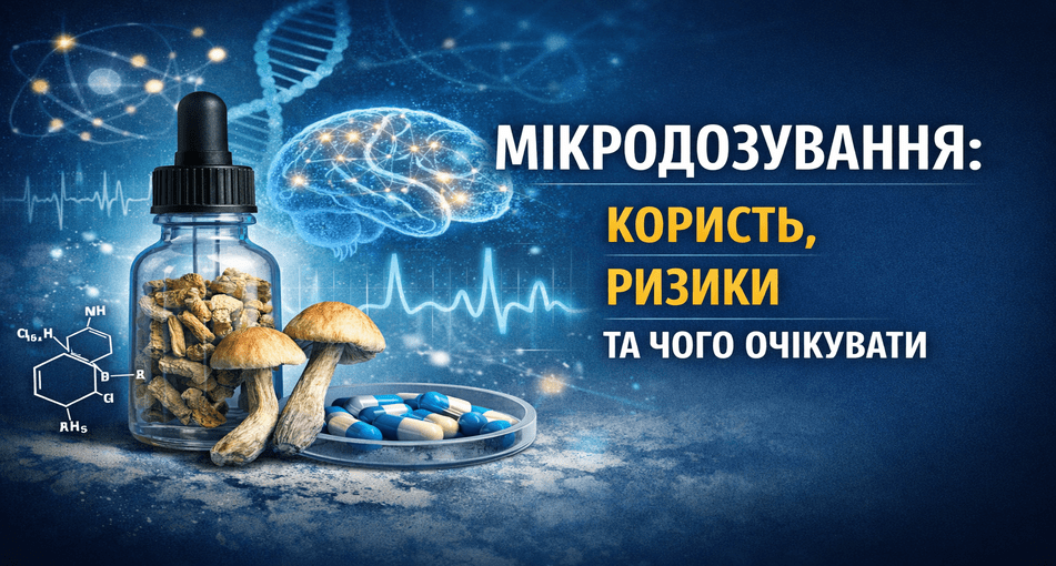 МИКРОДОЗИНГ ПСИЛОЦИБИНА: ПОЛЬЗА И РИСКИ