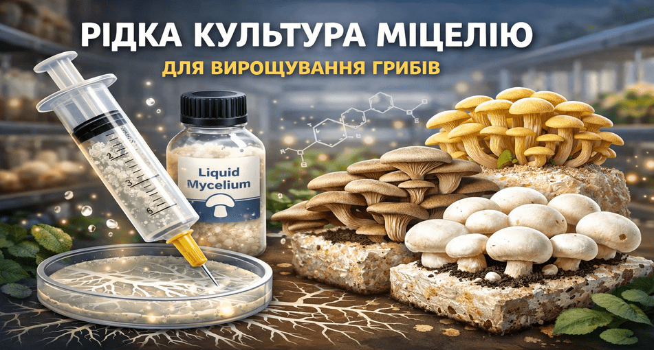 ЖИДКАЯ КУЛЬТУРА МИЦЕЛИЯ ДЛЯ ВЫРАЩИВАНИЯ ГРИБОВ