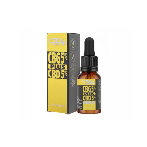 КОНОПЛЯНА ОЛІЯ CBG 5% + CBD 5% 15 МЛ 750 МГ