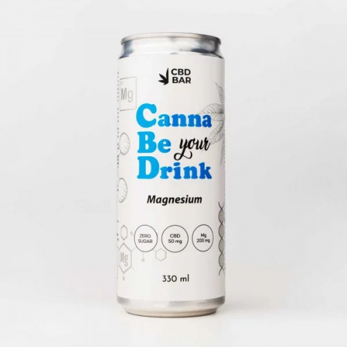 CBD-лимонад CannaBeDrink Magnesium з анчаном — 50 мг CBD + 200 мг магнію 
