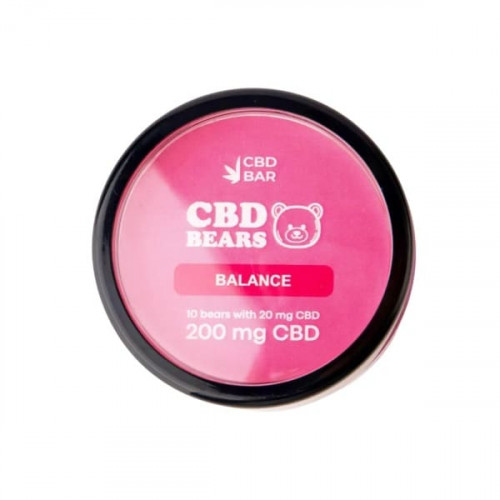 Желейні CBD ведмедики «Полуниця» — веганські CBD цукерки для розслаблення та концентрації уваги