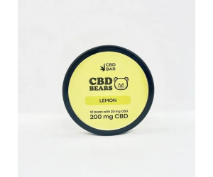 Желейные CBD мишки со вкусом лимона — релакс и польза для организма, 300мг CBD