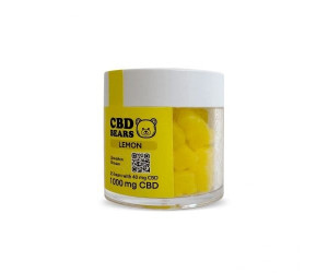 Желейные CBD мишки с Магнием "Deep Relax" — лимонные (1000 мг КБД, 500 мг Магний)