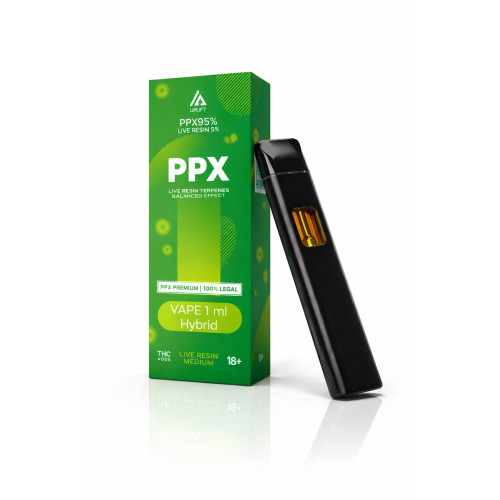 ОДНОРАЗОВИЙ ВЕЙП UPLIFT PPX LIGHT 95% LIVE RESIN 5% 1 МЛ